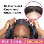 ORIGINAL QUEEN 12-Inch Wear & Go Glueless Bob Straight Wig - Quick and Easy Beauty for Busy Women
