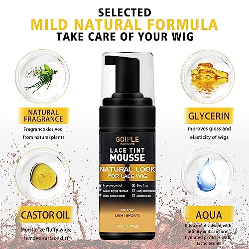 Perfectly Blend Your Lace with Lace Tint Hair Mousse - Premium Melt Set for Natural-Looking Wigs
