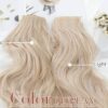 Einaey Clip in Hair Extensions - 4PCS of Long Wavy Synthetic Hair in 20 Inch Light Blonde, Perfectly Blended Clip-Ins for Effortless Style