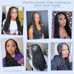 24" Lace Front Square Knotless Box Braided Wigs - Easy to Install, Stylish Curly Ends, and Money-Saving