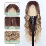 Long Dirty Blonde Wig - Ombre Wavy Beauty for Mesmerizing Cosplay Parties