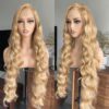 LOLYDEER's 32-Inch Honey Blonde Lace Front Wig – Pre-Plucked, HD Lace, and Gorgeous Loose Wave