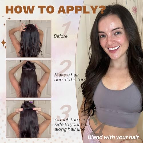 KooKaStyle Premium 20-Inch Clip-In Hair Extensions for Effortless 90s Blowout Styles - Dirty Blonde Mixed Bleach Blonde Upgrade