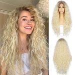 26-Inch Blonde Curly Lace Front Wig