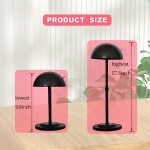 Adjustable Height Black Plastic Wig Stand - Your Stylish Solution for Wig Drying and Display