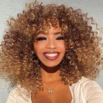 Short Curly Wigs for Black Women - Big Bouncy Hair Wig for Fun and Beautiful Styles