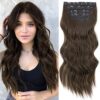 Vigorous 20 Inch Chocolate Brown Clip-In Hair