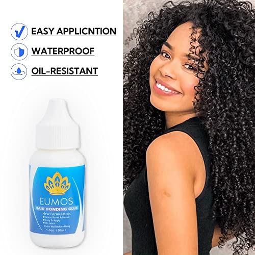 Golden Confidence Wig Kit: Waterproof Wig Glue for Lace Front Wigs, Invisible Bonding, Strong Hold, with Wig Glue Remover, Elastic Band, and Edge Brush