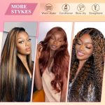 Radiant Glow 1/30 Ombre Honey Blonde 26 Inch Lace Front Wig - Effortless Elegance, Breathable Comfort