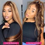 28inch Ombre Honey Blonde Highlight Lace Front Wig - Elevate Your Look with 13x4 Body Wave and HD Transparent Lace