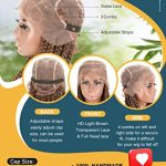 36 Inches HD Full Lace Braided Wigs - Knotless, Lightweight, and Natural-Looking for Black Women