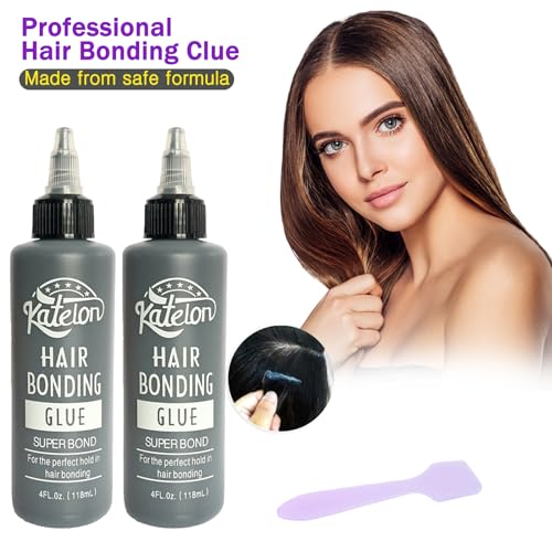 Wig Adhesive 4oz - Fast-Action Black Waterproof Bonding Glue for Hair Extensions