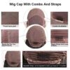 AimeileMiss Lace Front Wigs - Black Wig with 27#Blonde Streak for Natural Beauty and Versatility