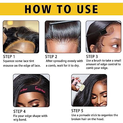 Perfectly Blend Your Lace with Lace Tint Hair Mousse - Premium Melt Set for Natural-Looking Wigs