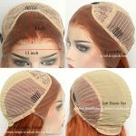 Ginger Orange Synthetic Lace Front Wig – Long Silky Straight Hair for Natural Elegance, Heat Resistant Fiber Ideal for Cosplay and Special Occasions