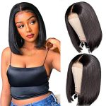 Flaunt Effortless Style with Short Bob Wig - 150% Density Brazilian Virgin Hair for a Natural Black Beauty