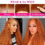 Ginger Elegance: 18 Inch Ginger Orange Curly Lace Front Wig - HD Lace, Pre Plucked, and Wear and Go Beauty for Women