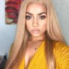 FUHSI's 13x6 Lace Front Wig – Real Kanekalon Synthetic Hair in 103# Blonde, Tangle-Free, and Comfortable for Unmatched Confidence