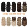 Yacurcur Clip in Hair Extensions - 4PCS of Synthetic Long Wavy Hair in Gorgeous Dirty Blonde, 20 Inches of Volume and Style
