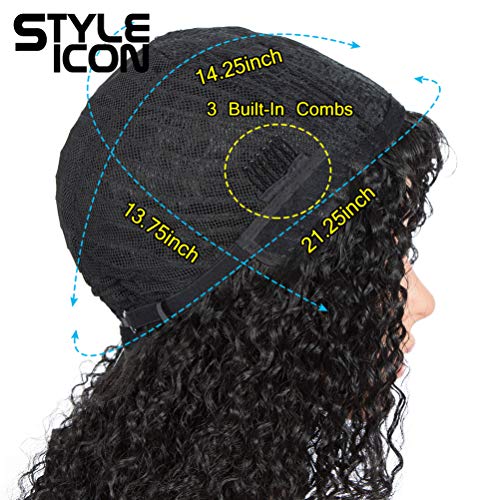 Style Icon 13.5” Short Curly Wig - Bouncy Fluffy Kinky Synthetic Afro Wig