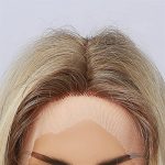 AOKLEY Wigs - Transform Your Look with Long Straight Lace Front Wig in Blonde, Your Confidence Booster
