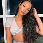 28 Inch Deep Wave Lace Front Human Hair Wig - 180% Density, Glueless, HD Transparent Lace, Pre-Plucked Curly Wig for Women