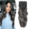 LE SECRET 4Pcs Clip-in Hair Extensions – Long, Thick, and Wavy Extensions for Instant Volume