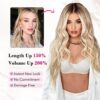 REECHO Clip-in Hair Extensions – Get XXL Volume and Length with 4PCS of Platinum Blonde Waves