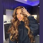 ISEE 20-Inch Wear and Go Glueless Body Wave Wig - HD Lace Front, Time-Saving Elegance in 4/27 Honey Blonde Ombre Highlight