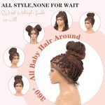 Get the Best of Both Worlds with 36" HD Full Lace Braided Wigs: Boho Curly Ends and Knotless Box Braids in Ombre Brown