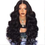 Get Glamorous with 24-28 Inch Synthetic Body Wave Lace Front Wigs - The Perfect Accessory for Everyday Elegance
