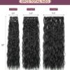 6PCS 24" Black Clip-In Hair Extensions for Long, Beautiful Waves