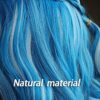 Transform Your Look with Long Light Blue with Gray Cosplay Wig for Girls and Kids – Complete with Face Stickers for an Extra Flair