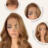 LOVSOUL 13x6 HD Glueless Lace Frontal Wig: Ready-to-Wear 26inch Sunkissed Highlights