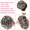 MICMART's Big Messy Bun - Dark Brown Tip Dark Pale, High-Quality Synthetic Hair Updo for Effortless Chic Looks