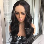Glamorous Waves Unleashed: Aisom Body Wave Long Wavy Lace Front Wig