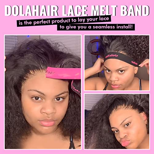 Lace Perfection Kit: Dolahair Lace Tint Mousse with 2 Melting Bands - Achieve Seamless Wig Blending