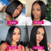 Atilck's 13x4 HD Frontal Bob Wig - 180% Density Short Bob Human Hair Wig for Black Women in Natural Color (10 Inch)