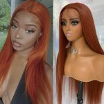 Ginger 30-Inch Straight Lace Front Wig for Black