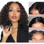 SODLIS' 13x4 Deep Curly Lace Front Bob Wig - Natural and Comfortable Human Hair for Effortless Beauty