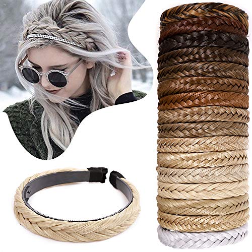 Hairro Fishtail Braided Headband – Synthetic Hairpiece with Teeth for Effortless Elegance