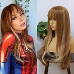 Ginger Brown Synthetic Wig - Perfect for Daily Use, Cosplay, and Lolita Fashion