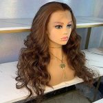 Elevate Your Style with YYsoo Highlight Brown Lace Front Wigs - Futura Fiber Magic for Stunning Daily Looks