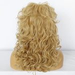 80s Disco Dream Long Curly Blonde Wig Set - Perfect Cosplay Costume for Halloween and Anime Events
