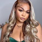 Radiant Glow Collection: AliPearl 4/613 Blonde Lace Front Wigs – Captivate with Ombre Highlight Elegance and Brazilian Virgin Hair Brilliance