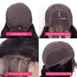 4x4 HD Transparent Deep Wave Lace Front Wig