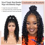 Butterfly Bob Braided Wigs: Embrace a Flawless and Playful Look with B14" Short Knotless Box Braided Wigs