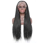 ROSEBONY Micro Box Braids Headband Wig - Effortless Elegance in 30 Inches