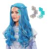 Transform Your Look with Long Light Blue with Gray
