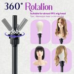 ORWOD Adjustable Height Wig Stand - Sturdy Aluminum Alloy Design and Tool Tray for Effortless Hairdressing